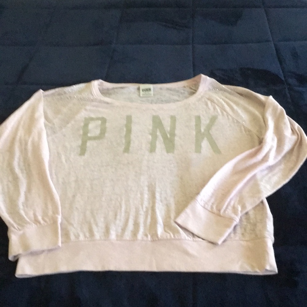 NWOT PINK. Crew neck tee , soft pink, lightweight